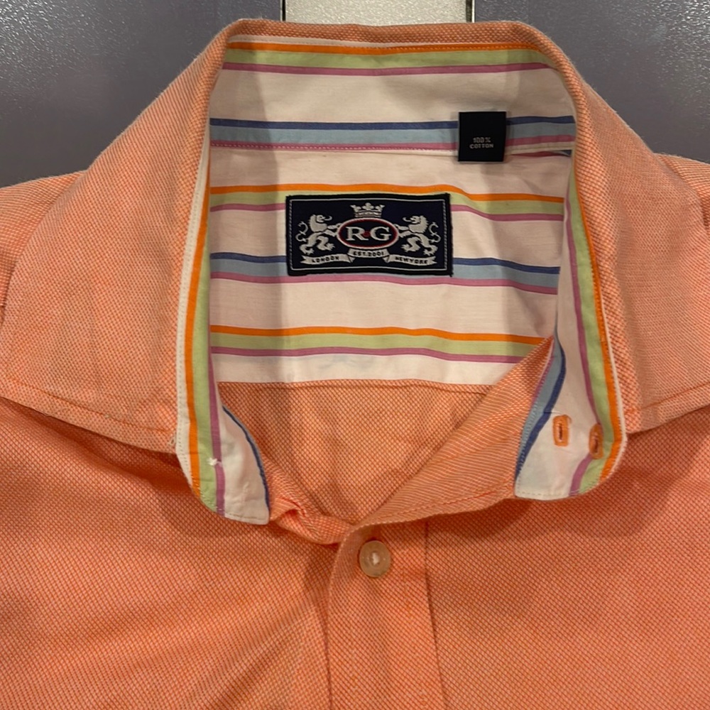 R & G mens long sleeve dress shirt
